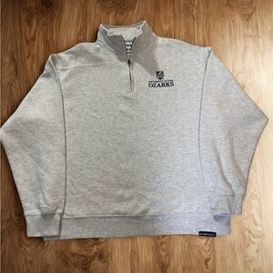 NWT - University Of The Ozarks Embroidered 1/4 Zip Sweatshirt